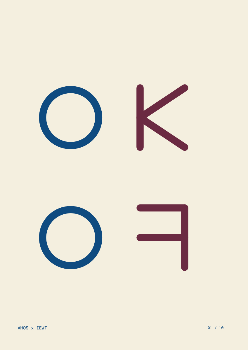 OK / ㅇㅋ — AHOS × IEWT 타이포그래피