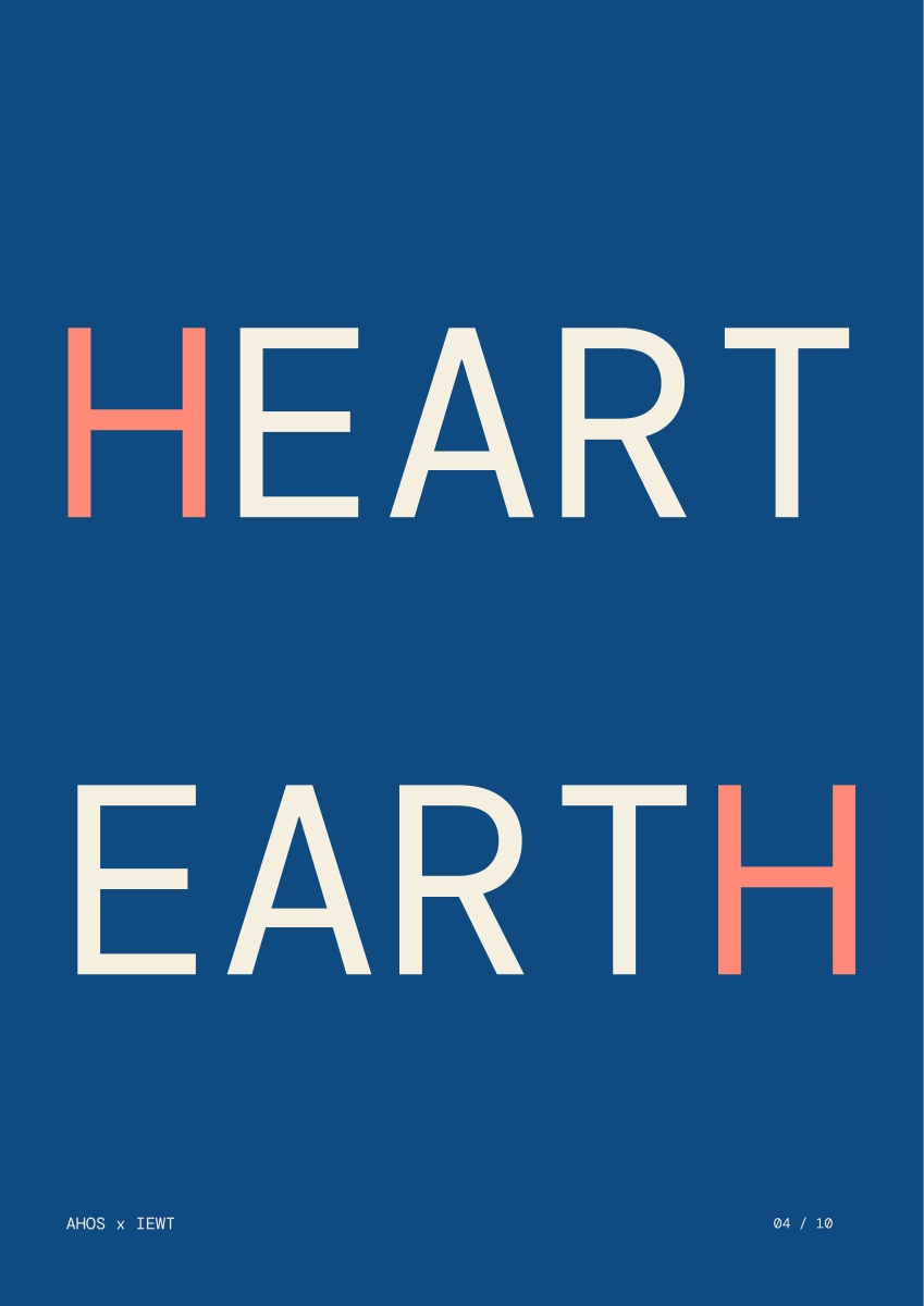 HEART / EARTH — AHOS × IEWT 타이포그래피