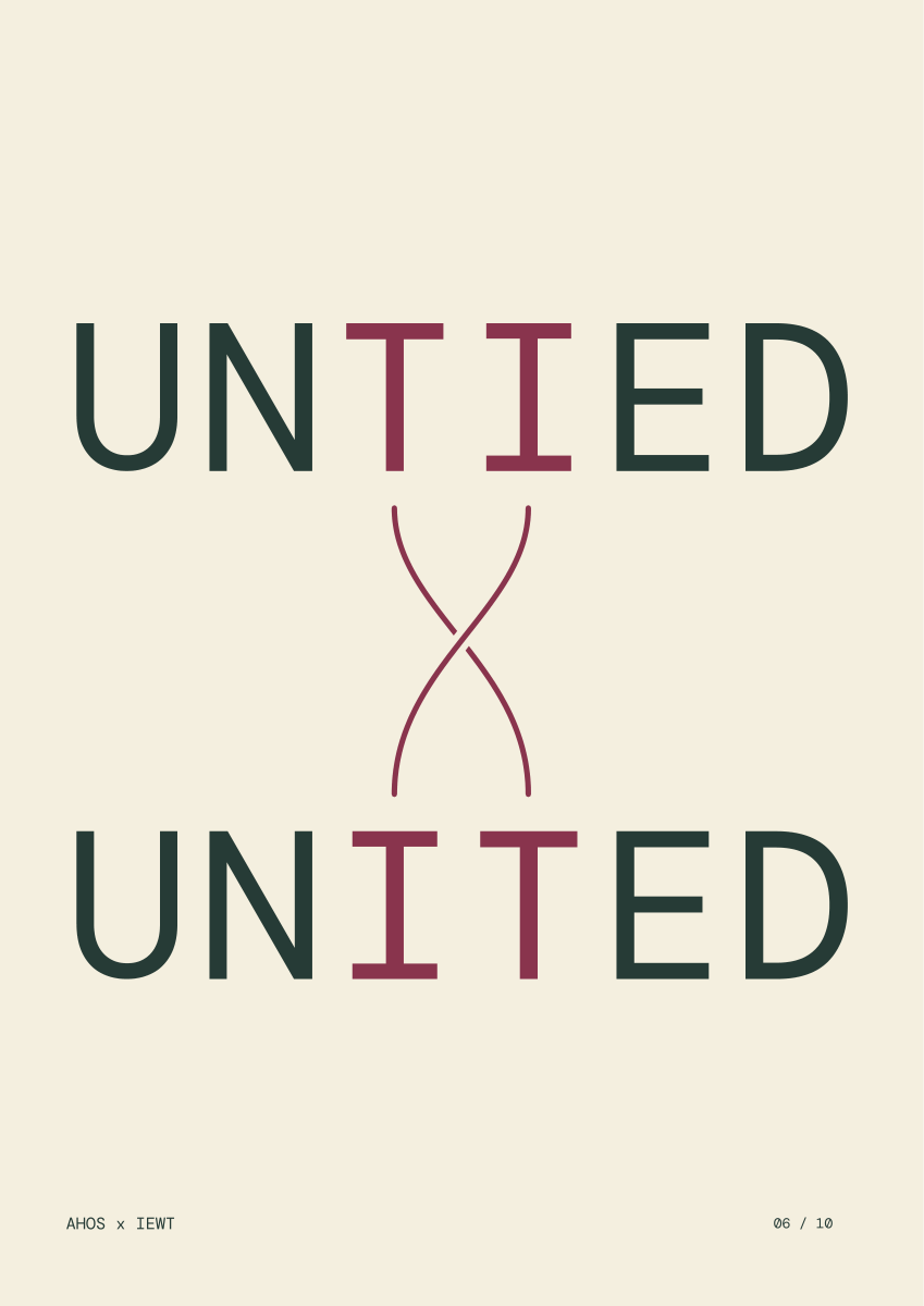 UNTIED / UNITED — AHOS × IEWT 타이포그래피
