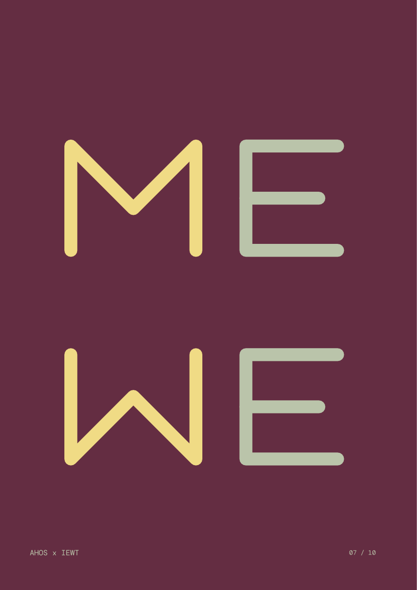ME / WE — AHOS × IEWT 타이포그래피
