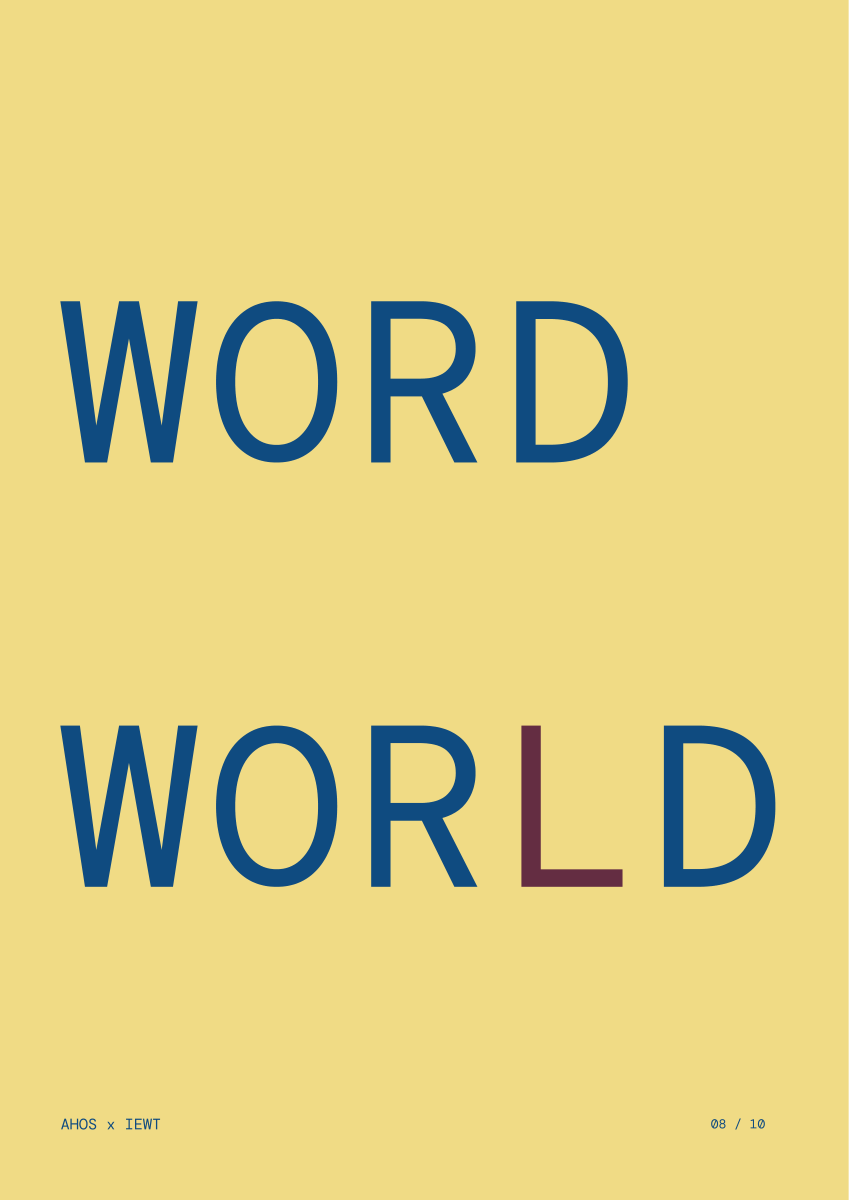 WORD / WORLD — AHOS × IEWT 타이포그래피